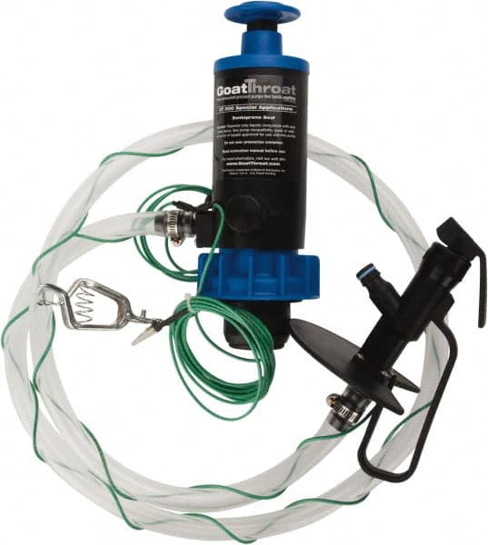 GoatThroat Pumps - 3/8" Outlet, 4 GPM, Polypropylene Hand Operated Transfer Pump - 56" OAL, For up to 55 Gal Drums, For Class I & II Flammable & Combustible Liquids - A1 Tooling