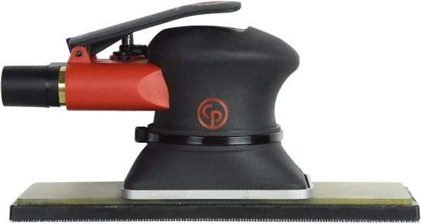 Chicago Pneumatic - 10,000 OPM, 9 CFM Air Consumption, 90 psi Air Pressure, Jitter Bug Air Orbital Sander - Rectangular Pad, 1/4" Inlet - A1 Tooling