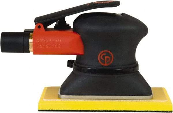 Chicago Pneumatic - 10,000 OPM, 9 CFM Air Consumption, 90 psi Air Pressure, Jitter Bug Air Orbital Sander - Rectangular Pad, 1/4" Inlet - A1 Tooling