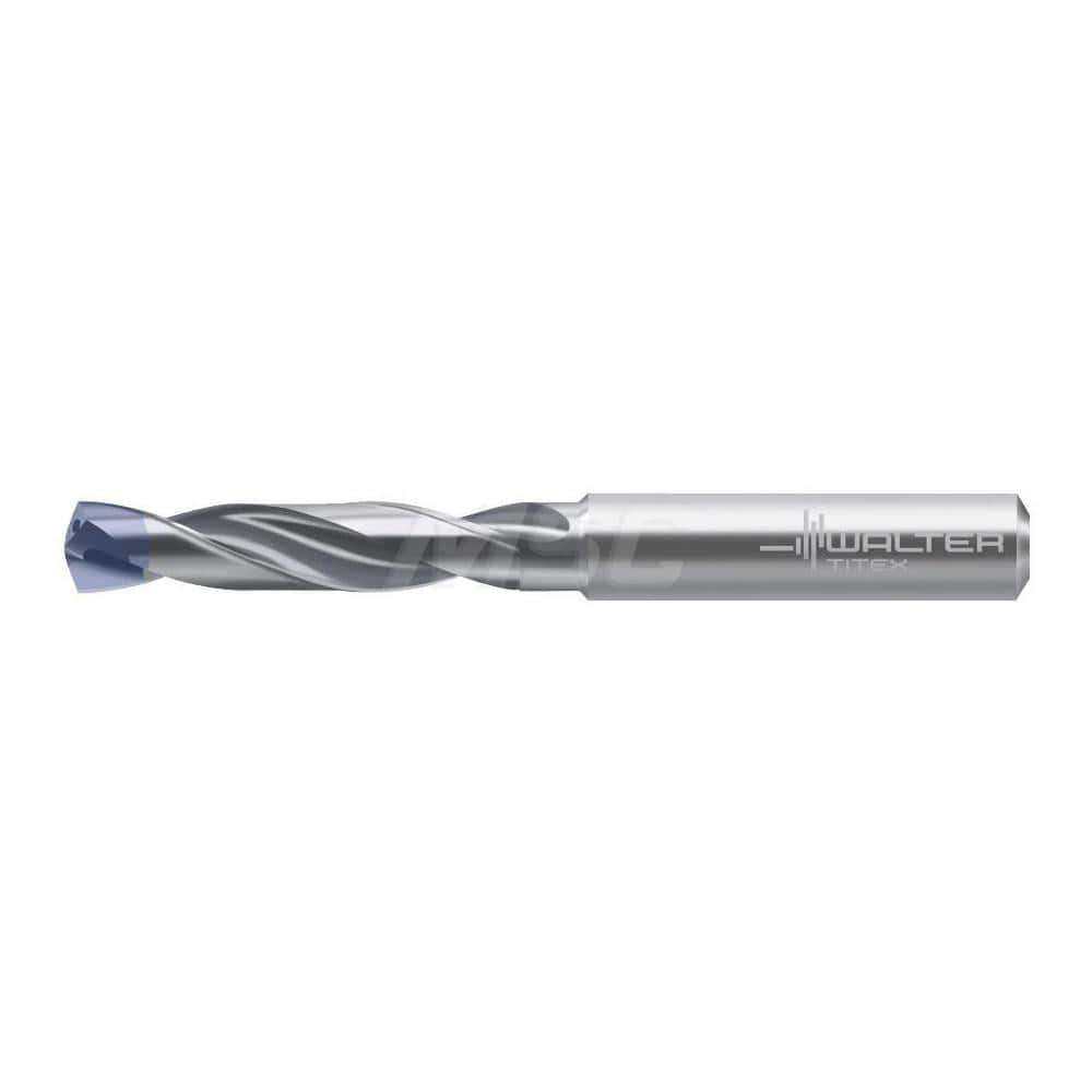 Screw Machine Length Drill Bit: 0.4528″ Dia, 140 °, Solid Carbide Coated, Right Hand Cut, Spiral Flute, Straight-Cylindrical Shank, Series A3293TTP