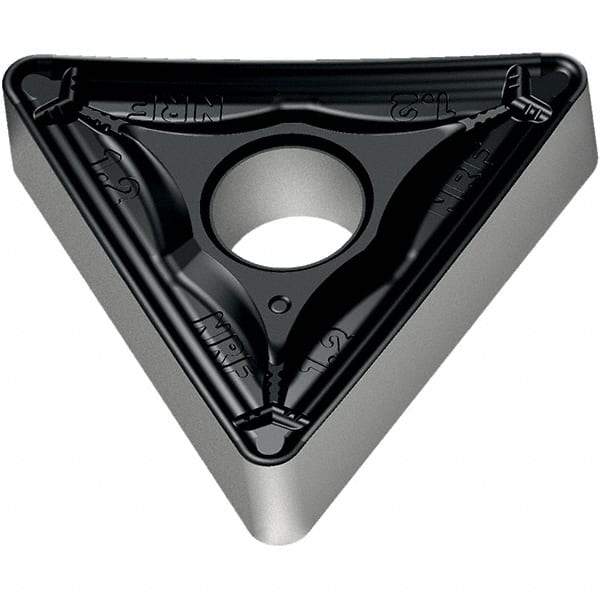 Walter - TNMM434 NRF Grade WPP20S Carbide Turning Insert - TiCN/Al2O3/TiN Finish, 60° Triangle, 1/2" Inscr Circle, 3/16" Thick, 1/16" Corner Radius - A1 Tooling