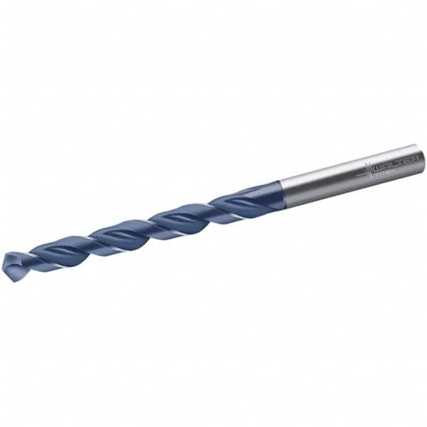 Walter-Titex - 9.8mm 118° Cobalt Jobber Drill - TiNAl Finish, Right Hand Cut, Spiral Flute, Straight Shank, 133mm OAL, VA Inox Point - A1 Tooling