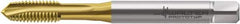 Walter-Prototyp - M2x0.40 Metric, 3 Flute, TiN Finish, Cobalt Spiral Point Tap - Plug Chamfer, Right Hand Thread, 45mm OAL, 6mm Thread Length, 2.8mm Shank Diam, 6H Class of Fit, Series P2031005 - Exact Industrial Supply