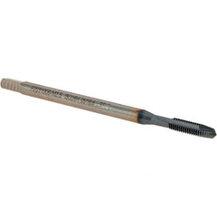 Walter-Prototyp - M2.5x0.45 Metric, 3 Flute, TiCN Finish, Cobalt Spiral Point Tap - Plug Chamfer, Right Hand Thread, 50mm OAL, 8mm Thread Length, 2.8mm Shank Diam, 6H Class of Fit, Series P2031006 - Exact Industrial Supply