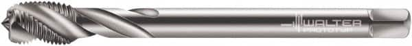 Walter-Prototyp - M6x0.50 Metric Fine 3 Flute 6H Modified Bottoming Spiral Flute Tap - Cobalt, Bright Finish, 80mm OAL, Right Hand Flute, Right Hand Thread, Series 7156770 - A1 Tooling