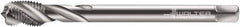 Walter-Prototyp - M10x1.00 Metric Fine 3 Flute 6H Modified Bottoming Spiral Flute Tap - Cobalt, Bright Finish, 90mm OAL, Right Hand Flute, Right Hand Thread, Series 7156770 - Exact Industrial Supply