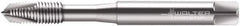 Walter-Prototyp - M1x0.25 Metric, 2 Flute, Bright Finish, Cobalt Spiral Point Tap - Plug Chamfer, Right Hand Thread, 40mm OAL, 5mm Thread Length, 2.5mm Shank Diam, 6H Class of Fit, Series 20211 - Exact Industrial Supply