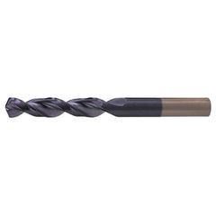 35/64 RHS / RHC HSS-CO 8% (M42) 135 Degree Split Point Q-Cobalt Wide Land Parabolic Drill - TiAlN