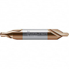 Walter-Titex - Metric Plain Cut 60° Incl Angle Solid Carbide Combo Drill & Countersink - A1 Tooling