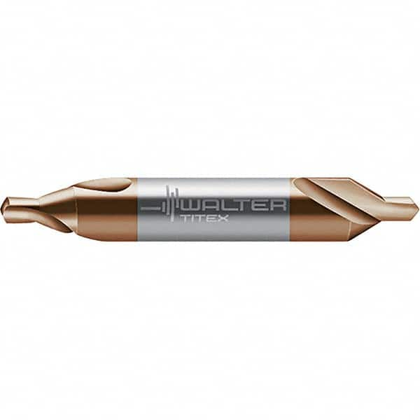 Walter-Titex - Metric Plain Cut 60° Incl Angle Solid Carbide Combo Drill & Countersink - A1 Tooling