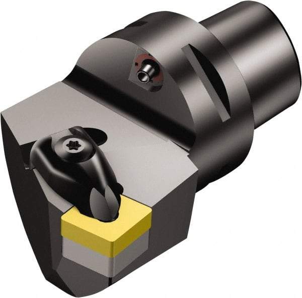 Sandvik Coromant - Right Hand Cut, Size C6, CNMG 432 Insert Compatiblity, Modular Turning & Profiling Cutting Unit Head - 45mm Ctr to Cutting Edge, 65mm Head Length, Through Coolant, Series T-Max P - A1 Tooling