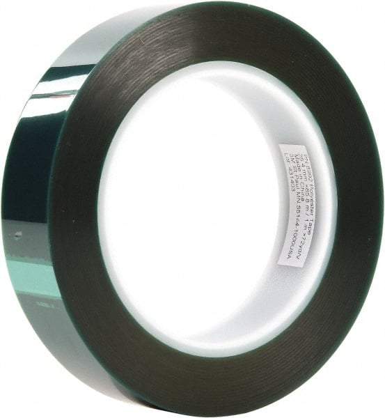 3M - 1-1/2" Wide x 72 Yd Long Green Polyester Film Masking Tape - Series 8992, 3.2 mil Thick - A1 Tooling