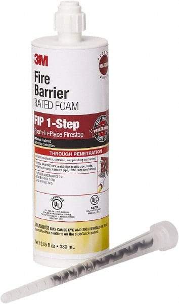 3M - 12.85 oz Cartridge Maroon Urethane Fire Barrier Foam - 120°F Max Operating Temp - A1 Tooling