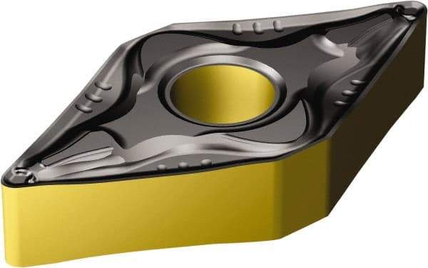 Sandvik Coromant - DNMG433 PM Grade 4335 Carbide Turning Insert - TiCN/AI2O3/TiN Finish, 55° Diamond, 1/2" Inscr Circle, 3/16" Thick, 3/64" Corner Radius - A1 Tooling