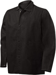 Steiner - Size L Flame Resistant/Retardant Jacket - Black, Cotton & Nylon, Snaps Closure, 48 to 50" Chest - A1 Tooling