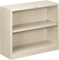 Hon - 2 Shelf, 29" High x 34-1/2" Wide Bookcase - 11-1/2" Deep, Steel, Light Gray - A1 Tooling