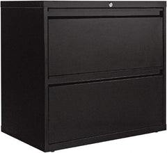 ALERA - 30" Wide x 28.38" High x 19-1/4" Deep, 2 Drawer Lateral File - Steel, Black - A1 Tooling