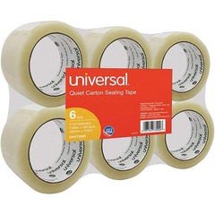 UNIVERSAL - 48mm Wide x 2mm Thick x 100m Long, 73000 Box Sealing & Label Protection Tape - Clear - A1 Tooling