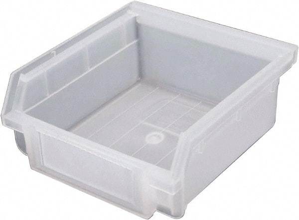 Triton - 6 Lb. Load Capacity, 4-3/8" Deep, Translucent Polyethylene Hopper Shelf Bin - 2" High x 4-3/16" Wide x 4-3/8" Long - A1 Tooling