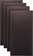 Triton - 24" Wide x 48" High Peg Board Storage Board - 4 Panels, Hardboard, Black - A1 Tooling