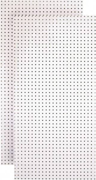 Triton - 24" Wide x 48" High Peg Board Storage Board - 2 Panels, Hardboard, White - A1 Tooling