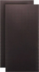 Triton - 24" Wide x 48" High Peg Board Storage Board - 2 Panels, Hardboard, Black - A1 Tooling