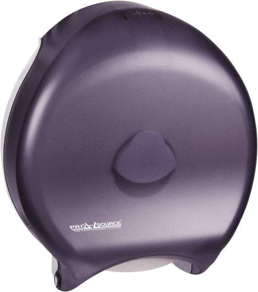 PRO-SOURCE - Jumbo Single Roll Plastic Toilet Tissue Dispenser - 16" Wide x 6-1/2" High x 13-1/2" Deep, Black - A1 Tooling