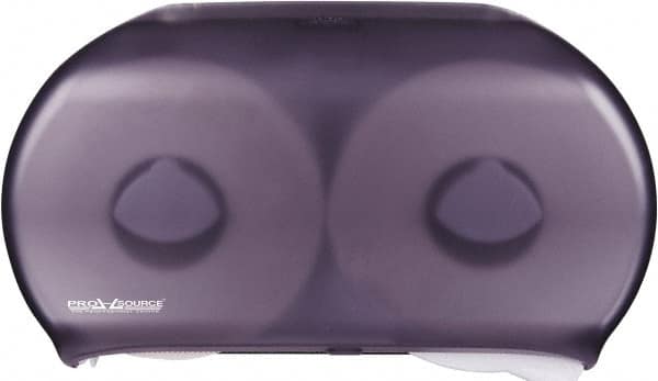 PRO-SOURCE - Jumbo Double Roll Plastic Toilet Tissue Dispenser - 19-3/4" Wide x 6" High x 12-1/4" Deep, Black - A1 Tooling