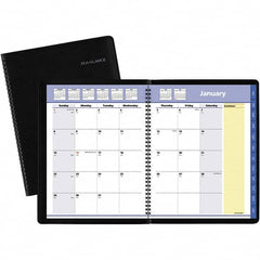 AT-A-GLANCE - 12 Sheet, 8-1/4 x 10-7/8", Monthly Planner - Black - A1 Tooling