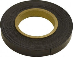 Mag-Mate - 300" Long x 1/2" Wide x 1/16" Thick Flexible Magnetic Strip - 6 Lb Max Pull Force, 3 Linear Ft/Lb Magnetic Pull Force, Plain Back, Dark Brown - A1 Tooling