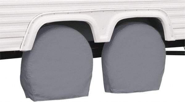 Classic Accessories - Polyvinyl Chloride RV Protective Cover - 40 to 42" Diam x 9-1/4" Wide, Gray - A1 Tooling