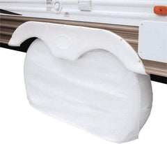 Classic Accessories - Polyvinyl Chloride RV Protective Cover - 27" Diam x 8" Wide, Snow White - A1 Tooling