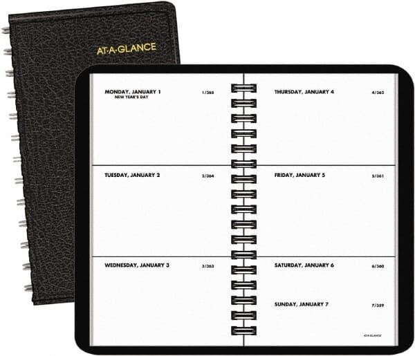 AT-A-GLANCE - 52 Sheet, 2-1/2 x 4-1/2", Weekly Planner - Black - A1 Tooling