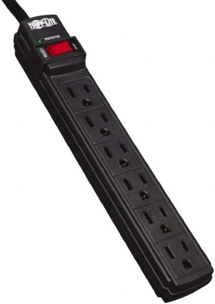 Tripp-Lite - 6 Outlets, 120 VAC15 Amps, 6' Cord, Power Outlet Strip - Floor, Keyhole Mount, 5-15 NEMA Configuration, 1.1" Strip - A1 Tooling