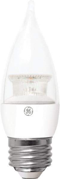 GE Lighting - 4 Watt LED Decorative Medium Screw Lamp - 2,700°K Color Temp, 300 Lumens, 120 Volts, Dimmable, Candle, 15,000 hr Avg Life - A1 Tooling