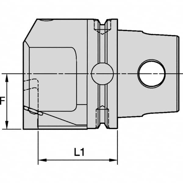 Kennametal - EG-P-GUP, EG-U-GUN, EG-U-GUP, ER-P-GUP, ER-U-GUN, ER-U-GUP Insert, 47mm Head Length, Modular Grooving Blade Holder Head - Right Hand Cut, System Size KM63TS, Through Coolant, Series Beyond Evolution - A1 Tooling