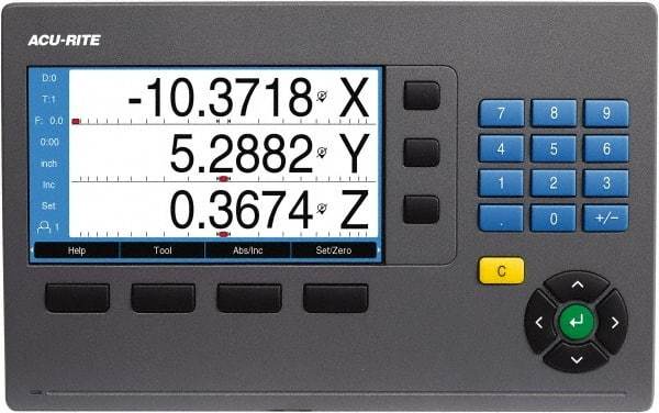 Acu-Rite - 3 Axes, Milling, Lathe & Grinding Compatible DRO Counter - Color TFT Display - A1 Tooling