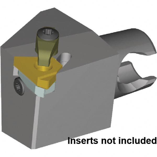 Kennametal - Insert Style LT16ER, 25mm Head Length, Left Hand Cut, External Modular Threading Cutting Unit Head - System Size KM20, 17mm Center to Cutting Edge, Series LT Threading - A1 Tooling