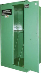 Securall Cabinets - 2 Door, Green Steel Standard Safety Cabinet for Flammable and Combustible Liquids - 67" High x 34" Wide x 34" Deep, Self Closing Door, 3 Point Key Lock, H Cylinder Capacity - A1 Tooling