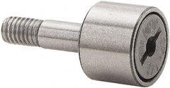 Accurate Bushing - 1-3/8" Roller Diam x 3/4" Width, 1/2" Stud Diam x 1-1/4" Length, Stud Cam Follower - Stainless Steel, 5/8" Thread Length, 1/2-20 Thread, 2" OAL, 2,750 Lb Dynamic Cap - A1 Tooling