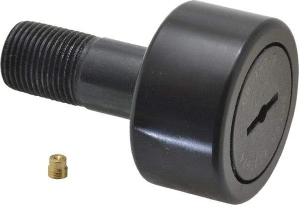 Accurate Bushing - 1-7/8" Roller Diam x 1" Width, 3/4" Stud Diam x 1-3/4" Length, Stud Cam Follower - Steel, 7/8" Thread Length, 3/4-16 Thread, 2-3/4" OAL, 7,870 Lb Dynamic Cap, 7,950 Lb Static Cap - A1 Tooling