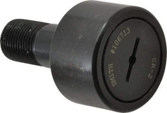 Accurate Bushing - 2" Roller Diam x 1-1/4" Width, 7/8" Stud Diam x 2" Length, Stud Cam Follower - Steel, 1" Thread Length, 7/8-14 Thread, 3-1/4" OAL, 10,370 Lb Dynamic Cap, 10,700 Lb Static Cap - A1 Tooling