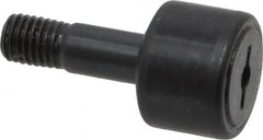 Accurate Bushing - 5/8" Roller Diam x 7/16" Width, 1/4" Stud Diam x 3/4" Length, Stud Cam Follower - Steel, 5/16" Thread Length, 1/4-28 Thread, 1-3/16" OAL, 1,320 Lb Dynamic Cap, 1,250 Lb Static Cap - A1 Tooling