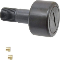 Accurate Bushing - 1-1/2" Roller Diam x 7/8" Width, 5/8" Stud Diam x 1-1/2" Length, Stud Cam Follower - Steel, 3/4" Thread Length, 5/8-18 Thread, 2-3/8" OAL, 5,560 Lb Dynamic Cap, 5,730 Lb Static Cap - A1 Tooling