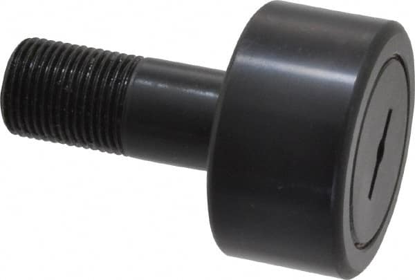 Accurate Bushing - 1-7/8" Roller Diam x 1" Width, 3/4" Stud Diam x 1-3/4" Length, Stud Cam Follower - Steel, 7/8" Thread Length, 3/4-16 Thread, 2-3/4" OAL, 7,870 Lb Dynamic Cap, 7,950 Lb Static Cap - A1 Tooling