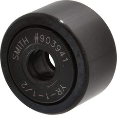 Accurate Bushing - 7/16" Bore, 1-1/2" Roller Diam x 7/8" Roller Width, Steel Yoke Cam Follower - 5,560 Lb Dynamic Load Capacity, 15/16" Overall Width - A1 Tooling