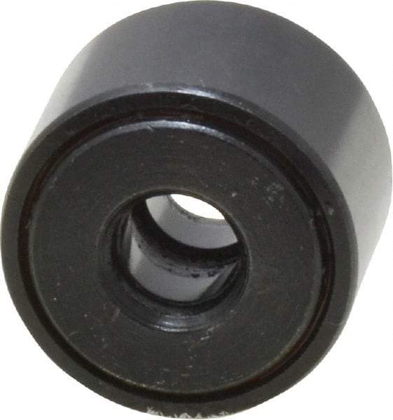 Accurate Bushing - 1/4" Bore, 3/4" Roller Diam x 1/2" Roller Width, Steel Yoke Cam Follower - 2,140 Lb Dynamic Load Capacity, 9/16" Overall Width - A1 Tooling