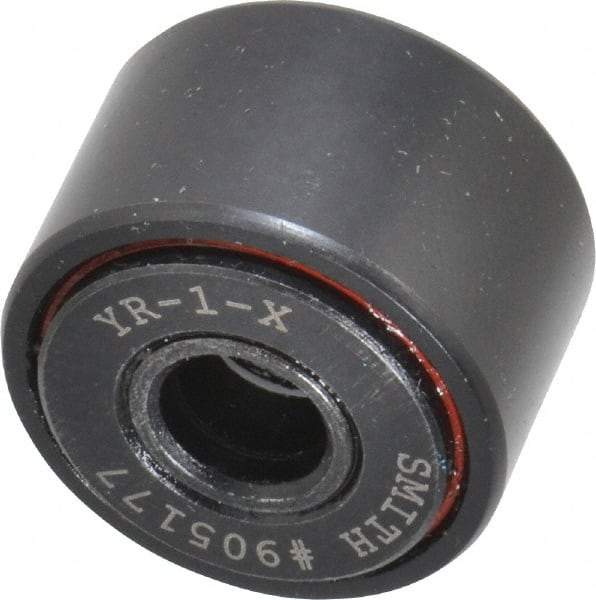 Accurate Bushing - 5/16" Bore, 1" Roller Diam x 5/8" Roller Width, Steel Yoke Cam Follower - 3,030 Lb Dynamic Load Capacity, 11/16" Overall Width - A1 Tooling