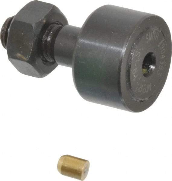 Accurate Bushing - 19mm Roller Diam x 11mm Width, 8mm Stud Diam x 20mm Length, Sealed Stud Cam Follower - Steel, 10mm Thread Length, M8x1.25 Thread, 32mm OAL, 4,250 N Dynamic Cap, 4,600 N Static Cap - A1 Tooling