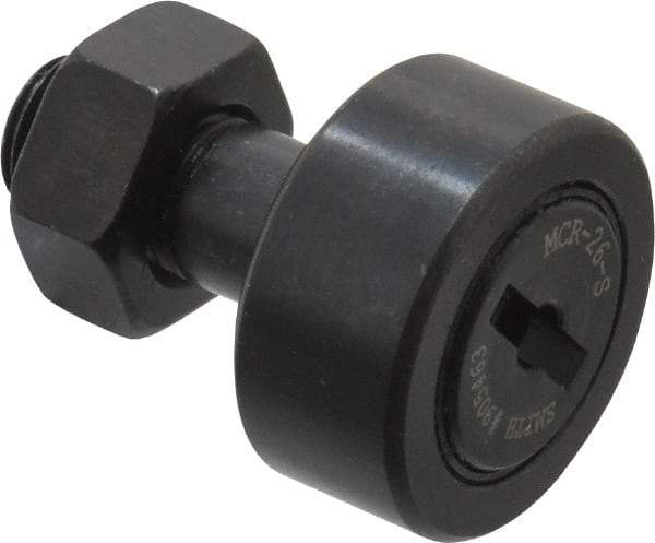 Accurate Bushing - 26mm Roller Diam x 12mm Width, 10mm Stud Diam x 23mm Length, Sealed Stud Cam Follower - Steel, 12mm Thread Length, M10x1 Thread, 36mm OAL, 5,700 N Dynamic Cap, 6,500 N Static Cap - A1 Tooling